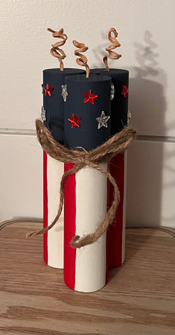 Fireworks Patriotic Decor July 4th Patriotic Rustic Country