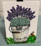 Lavender Tier Tray Decor