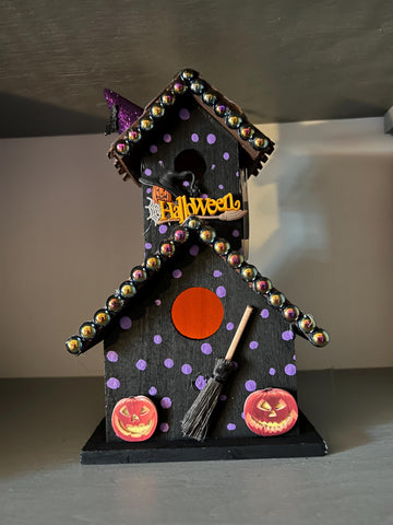 Halloween Haunted Birdhouse for Fall