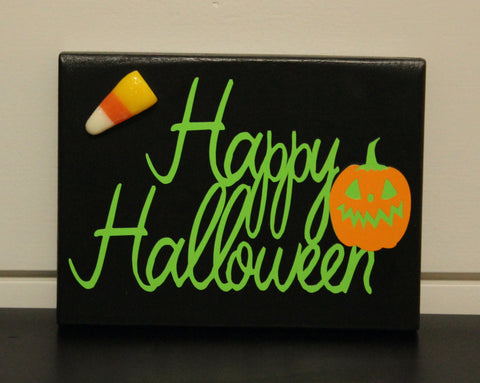 Tier Tray Happy Halloween Sign| Halloween Tier Tray Decor| Fall Tier Tray Decor| Pumpkin Tier Tray