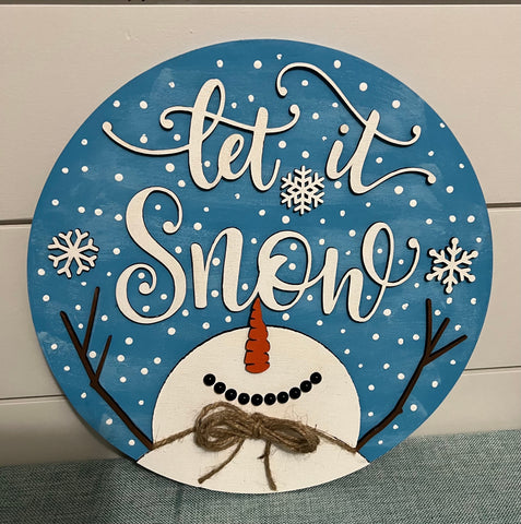 Snowman Door Hanger