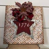 1776 Patriotic Star Shelf Sitter Sign.