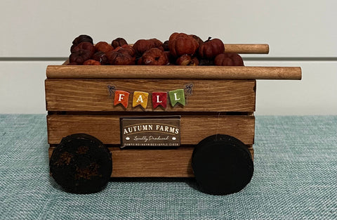 Fall Pumpkin Wagon with scented Putka Pods Tier Tray or Shelf Sitter