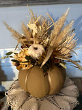 Pumpkin Table Arrangement  in Neutral Colors