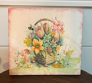Spring Flowers Shelf Sitter