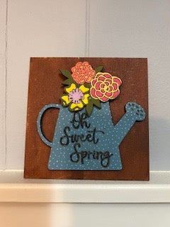 Watering Can Tier Tray Decor