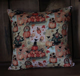 Give Thanks Fall Thanksgiving Pillow Cover Decorative Throw 18x18