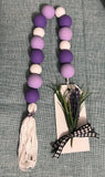 Lavender Tier Tray Decor