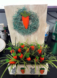 Carrot Patch Wooden Crate