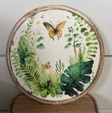Green plants with Butterflies Shelf Sitter