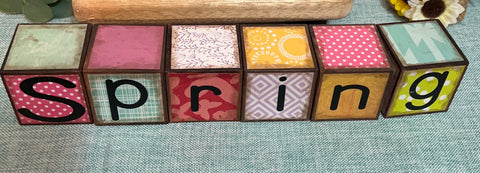 Spring Wooden Blocks