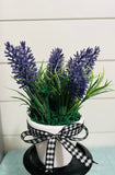 Lavender Tier Tray Decor