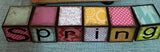 Spring Wooden Blocks